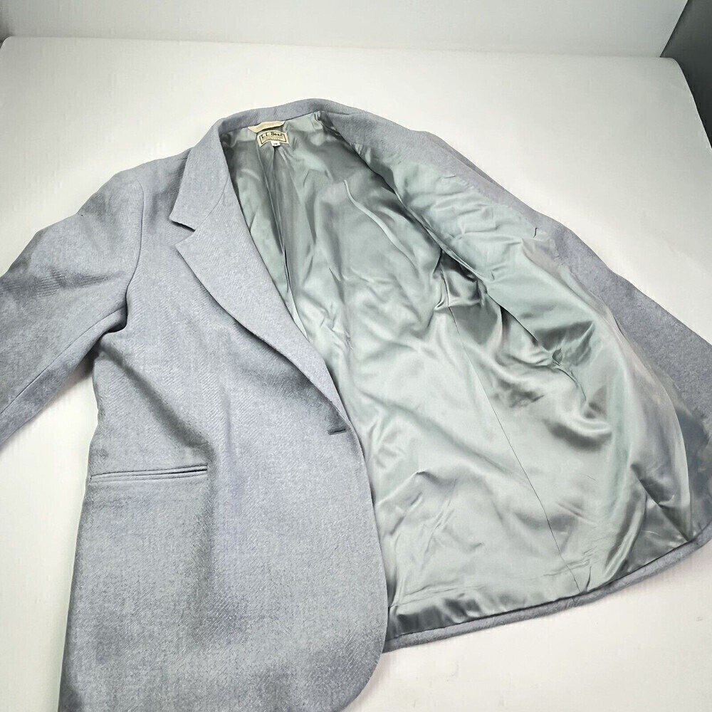 LL Bean vintage Wool blazer size 18 preppy heritage - Picture 11 of 12